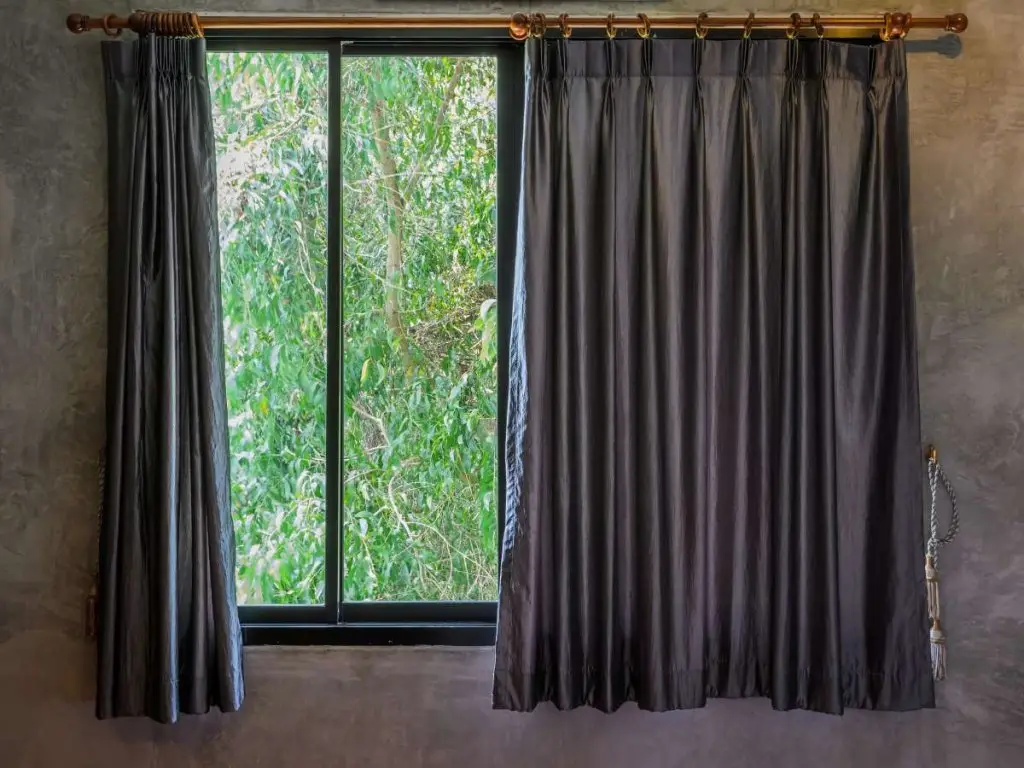 elegant gray curtain